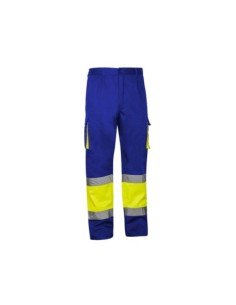 PANTALÓN BICOLOR AZULINA AMARILLO/ CONTRASTE