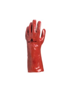 GUANTE PVC ROJO 35CM T-10