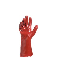 GUANTE PVC ROJO 35CM T-10 2