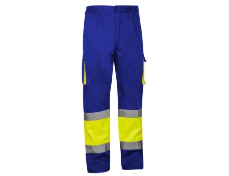 PANTALÓN BICOLOR AZULINA AMARILLO/ CONTRASTE