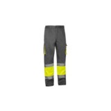 PANTALÓN BICOLOR GRIS AMARILLO / CONTRASTE PANTALÓN BICOLOR GRIS AMARILLO / CONTRASTE