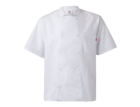 CHAQUETA COCINA MANGA CORTA BLANCA