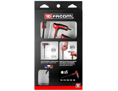 5PCE P EN FORMA HEXAGONAL TORX CLAVE SET
