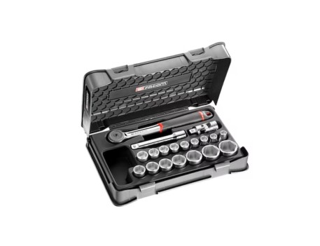 1/2 SOCKET SET 6PT MM S.161B 19PC