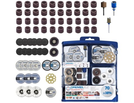 DREMEL SET EZSPEEDCLIC 70PZ(2615E725JA)
