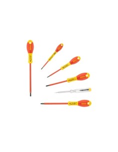 JUEGO 6 DESTORNILLADORES STANLEY FATMAX AISLADOS 1000V