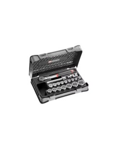 1/2 SOCKET SET 6PT MM S.161B 19PC