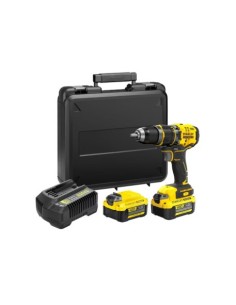 TALADRO PERCUTOR STANLEY V20 BRUSHLESS 2 BATERÍAS 4AH 35.700 IPM PORTABROCAS