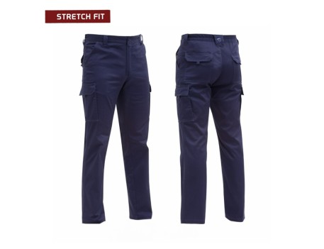 PANTALÓN STRETCH SPANDEX ELÁSTICO MARINO