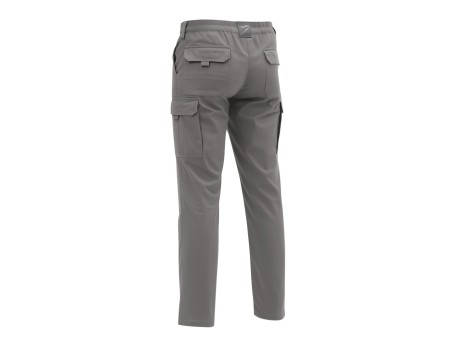 PANTALÓN STRETCH SPANDEX ELÁSTICO GRIS