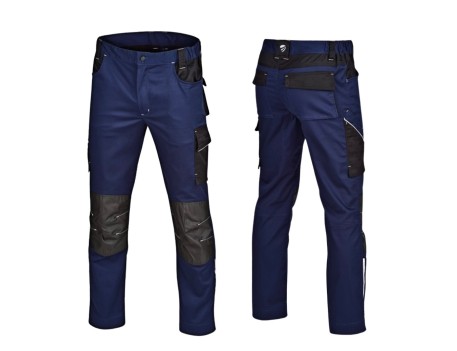 PANTALÓN STRETCH PRO OXFORD REFUERZOS MARINO