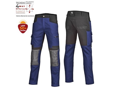 PANTALÓN POLAMIDA 4 WAY STRETCH PROWORK MARINO