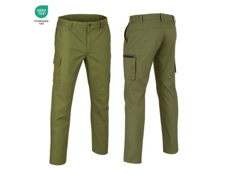 PANTALÓN WORKWEAR LIGERO ELASTÓMERO VERDE