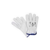 GUANTE PIEL FLOR TÉRMICO GRIS