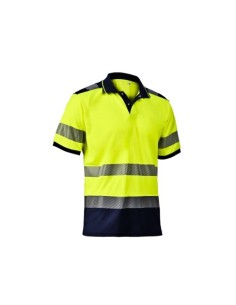 POLO MANGA CORTA BICOLOR AV BANDAS REFLECTANTES