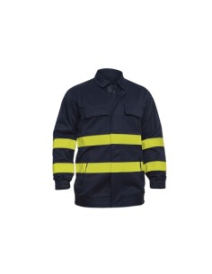 CAZADORA IGNÍFUGA ALTA VISBILIDAD BANDAS AMARILLAS