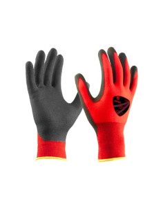 GUANTE NYLON/NITRILO 560 ROJO/NEGRO T-6