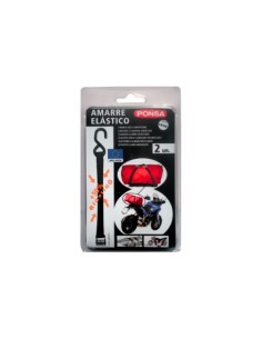 AMARRE ELÁSTICO 25MM PONSA BANDA POLIÉSTER GANCHO PLASTIFICADO