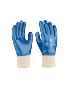 GUANTE NITRILO 600 D.CUBIERTO AZUL T-7