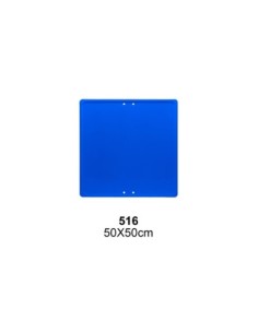 PLACA GENERICA ECO/50CM. CUADRADA AZUL