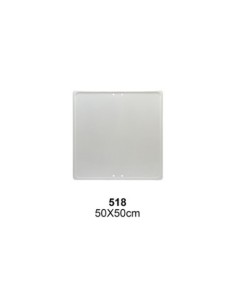 PLACA GENERICA ECO/50CM. CUADRADA BLANCA
