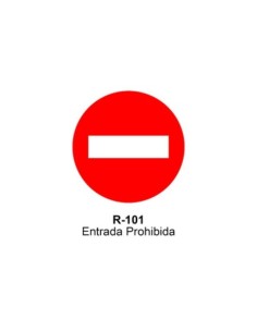 SEÑAL ENTRADA PROHIBIDA ECO-50