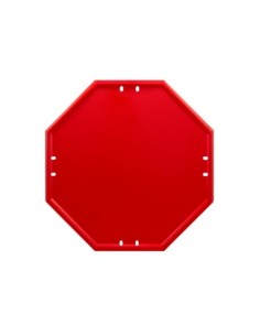 PLACA GENERICA ECO/50CM.OCTOGONAL ROJA