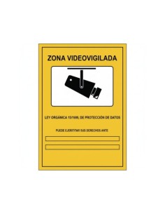 SEÑAL PE 21X29CM ZONA VIDEOVIGILADA
