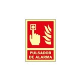 SEÑAL A4 CLASE B FOTOLUM. PULSADOR ALARM