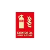 SEÑAL A4 CLASE B FOTOLUM. EXTINTOR CO2