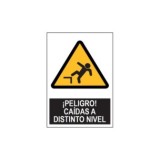 SEÑAL PE 21X29 PELIGRO CAIDA A DIS NIVL