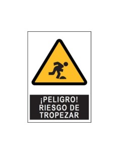 SEÑAL PE 21X29 PELIGRO ¡RIESGO DE TROPE!