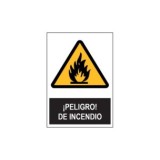 SEÑAL PE 21X29CM PELIGRO INCENDIO
