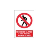 SEÑAL PE 21X29 PROHIBIDO EL PASO AJENA