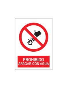 SEÑAL PE 21X29 PROH. APARCAR CON AGUA