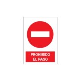 SEÑAL PE 21X29 PROHIBIDO EL PASO SEÑAL