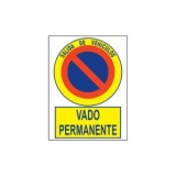 SEÑAL VADO PERMANENTE PE 40X30