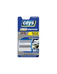 CINTA AMERICANA CEYS BLISTER 5X50 PLATA