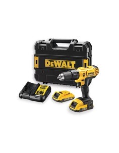 TALADRO PERCUTOR XR 18V 2 BATERÍAS 2AH MALETÍN TSTAK 42NM - DCD776D2T