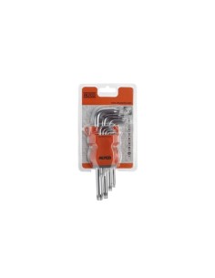 JUEGO 9 LLAVES TORX INV LARGAS