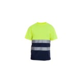 CAMISETA MANGA CORTA AV AMARILLO/MARINO