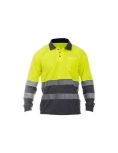 POLO M/L ALTA VISIBILIDAD AMARILLO GRIS