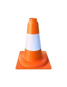 CONO NARANJA PVC FLEXIBLE 30CM 1 PZ