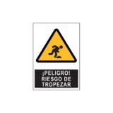 SEÑAL PE 21X29 PELIGRO ¡RIESGO DE TROPE!