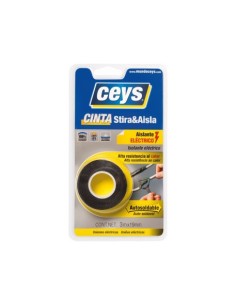 CINTA STIRA Y AISLA CEYS 5M X 19MM NEGRO