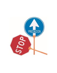 PALETA STOP-PASO PLÁSTICO CON MANGO ERGONÓMICO 2