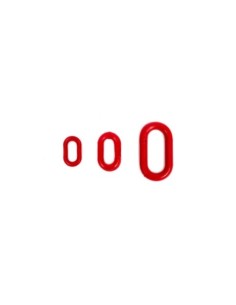 ANILLA DE CADENA MEPLAS JAR 104 BLANCA ROJA