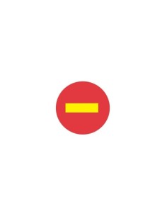 BOLSA SEÑAL SERIGRAFIADA DIRECCIÓN PROHIBIDA