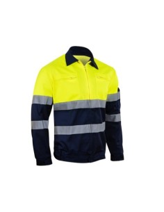 CAZADORA BICOLOR ALTA VISIBILIDAD AMARILLO/MARINO