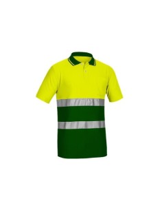 POLO MANGA CORTA BICOLOR AMARILLO/VERDE AV